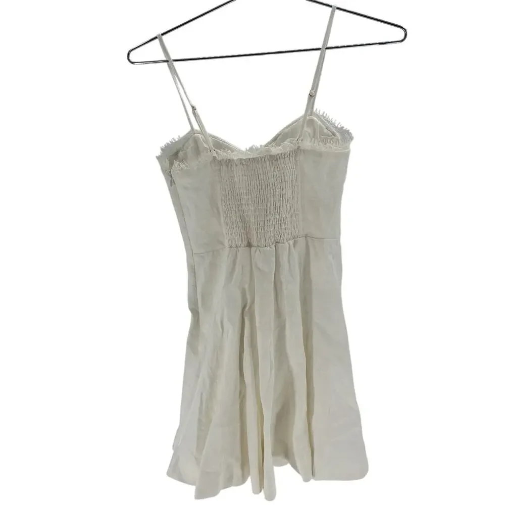 Loveshackfancy A-Line Cream Shai Dress Size 00 NWT - Picture 3 of 4